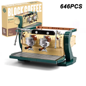 646 Piezas Creativas Clásicas, Cafetera Automática de Doble Cabezal, Bloques de Construcción, Juego de Ladrillos para Armar, Regalo para Niños - Product Image 1