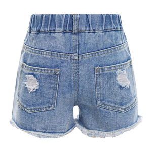 Shorts de Mezclilla Cortos de Estilo Retro Americano de Alta Gama para Mujer, Color Azul Claro, Estilo Utilitario, con Múltiples Bolsillos, Shorts Midi de Mezclilla para Mujer - Product Image 5