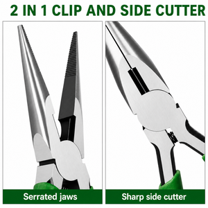 High Precision Needle Nose Plier Side <b>Cutter</b> Spring Loaded Carbon Steel Hand Tool Wholesale OEM Manufacturer - Product Image 3