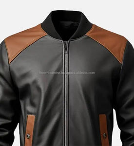 2025 ropa personalizada para hombres, ropa informal, recién llegado, chaqueta de cuero Pu de diseño de moda de alta calidad para hombres - Product Image 2