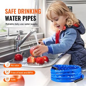 Tubo Acqua Riscaldato per Camper da 15 Metri con Copertura Corrugata Antigelo Autorregolante -45 Fahrenheit per Acqua Potabile, Accessorio Esterno - Product Image 3