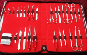 Kit de 28 instruments chirurgicaux ophtalmiques vétérinaires de qualité OR pour microchirurgie oculaire - Product Image 1