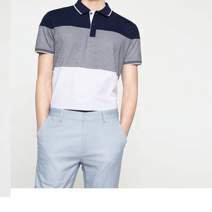 Chemises polo pour hommes, coupe ajustée, SOLIDES, anti-boulochage, 100% coton, vêtements décontractés, hauts de golf tissés, manches courtes, été, plage, adultes - Product Image 3