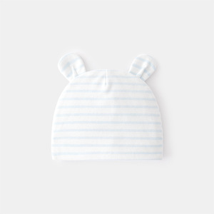 Chapeau d'hôpital pour nouveau-né, bonnet avec patch ours mignon, bonnet pour bébé, 100% coton, automne-hiver - Product Image 2