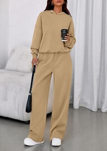 Ensemble de survêtement à capuche oversize pour femme en polaire premium, ensemble athleisure pour femme - Product Image 3