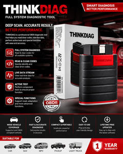 Outil de diagnostic automobile THINKDIAG Lecteur de code OBD2 Bluetooth Écran LCD noir pour Toyota Alimenté par batterie 9-18V - Product Image 3