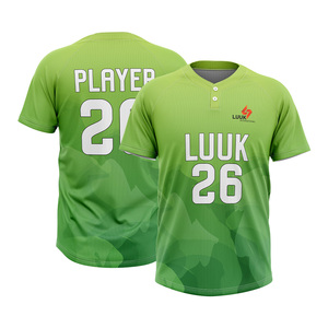 Ropa Deportiva Transpirable de Secado Rápido para Clubes y Ligas con Jersey de Béisbol Personalizado de 2 Botones, Producción OEM - Product Image 6