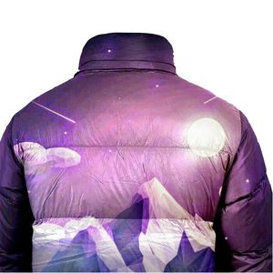 Winter Customized Breathable Zipper Closure Vintage Puffer Quilted Soft Shell Outdoor <b>Jacket</b> sublimation design puffer <b>jackets</b> - Product Image 3