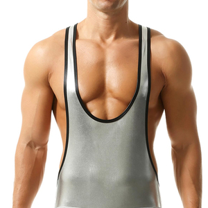 High Quality Custom Made Workout <b>Singlets</b> Fashionable Bodybuilding Fitness Clothing Breathable Knitted Polyester/Cotton <b>for</b> <b>Men</b> - Product Image 5