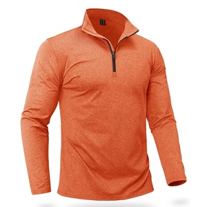 1/4 quart Zip chemise personnalisée de haute qualité Logo hommes coton séchage rapide quart Zip Performance Golf pull jogging porter - Product Image 1