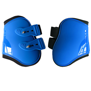 Protector de Patas de Caballo Robusto de PU Elástico Azul, Botas Internas Acolchadas para Tendones, Amortiguadoras de Impactos para Montar a Caballo, Tallas M-L-XL - Product Image 4
