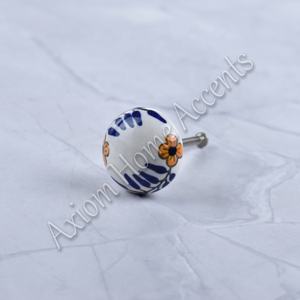 Axiom Home Accents Diseño moderno Perillas de cerámica pintadas a mano Colores vibrantes para gabinetes de dormitorio Cocina Baño Armario Cajón - Product Image 6