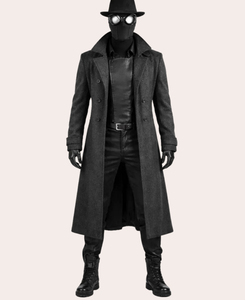 Veste longue d'hiver épaisse pour homme, personnalisée, avec fermeture éclair, col montant, imperméable, sans couture, en laine, à capuche – Vente en gros - Product Image 1