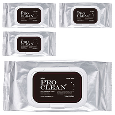 Lingettes nettoyantes douces Tony Moly Pro Clean, 50 lingettes par paquet, lot de 4 paquets, format voyage, pour le démaquillage - Product Image 1