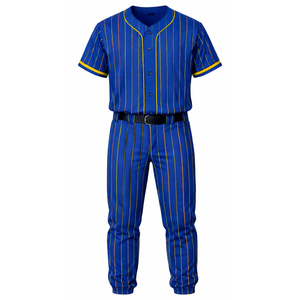 Uniforme de Béisbol Profesional con Franjas, Personalizado con Nombre y Número del Equipo, Ropa Deportiva Transpirable y Duradera, OEM/ODM - Product Image 5