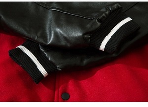 Design Your Vintage Winter Collarless Wool Body <b>Varsity</b> <b>Bomber</b> <b>Jacket</b> <b>Men</b> - Product Image 4