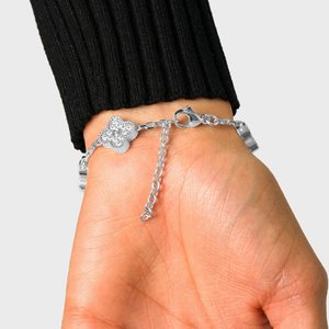 Bracelet de luxe pour femme en moissanite, serti en chaîne, en argent sterling 925 plaqué or, bijoux hip-hop TIARAS JEWELS - Product Image 4