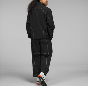 High Quality Custom Men's Streetwear 2-Piece Sweat Suit Nylon Zipper Hooded Windbreaker Jacket & Shorts Set Front Logo Autumn - Product Image 6