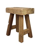 Tabouret de bar rustique en bois d'orme massif, style ferme antique, pour restaurant, hôtel et mobilier