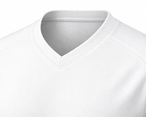Maillot de football pour homme à col en V, manches courtes, évacuation de l'humidité, blanc, polyester, coupe classique, toutes saisons - Product Image 4