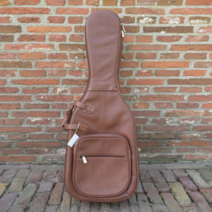 Bolsas de guitarra de cuero con diseño personalizado de fábrica, logotipo personalizado, a prueba de golpes y agua, para guitarra acústica y bajo. - Product Image 1