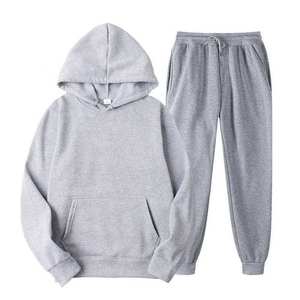Conjunto Deportivo de Invierno Unisex de Alta Calidad, con Logotipo Personalizado Impreso, 100% Poliéster Transpirable, Sudadera con Capucha Informal, 2 en 1 - Product Image 4