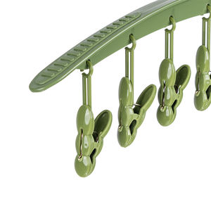 Séchoir à linge Hokori 1T avec 8 pinces sécurisées – un cintre à linge en plastique durable pour organiser les vêtements. - Product Image 6