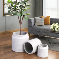 Jardinières en béton léger et en fibre de verre pour la maison et le jardin, grands pots de fleurs en ciment pour l'aménagement paysager