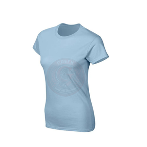 เสื้อยืดผู้หญิงพรีเมียม คอวี ลายเรียบ ระบายอากาศ แห้งเร็ว เนื้อผ้านุ่ม ใส่ได้ทุกวัน ผลิตโดยโรงงาน OEM ขายส่ง - Product Image 3
