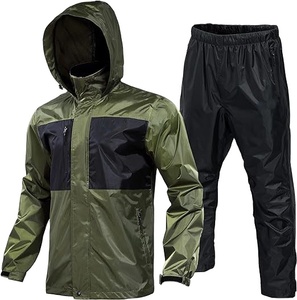 Top Trending 2025, traje de lluvia para hombre, rompevientos, impermeable, transpirable, empacable, equipo de lluvia, chaqueta de lluvia ligera, traje rompevientos - Product Image 1
