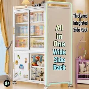 Étagère à livres pour enfants avec armoire de rangement, grande capacité, organisateur de jouets, bibliothèque multi-compartiments avec étagères de présentation pour chambre à coucher - Product Image 4