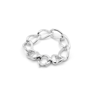 สร้อยข้อมือโซ่ลายเคิร์บขนาดใหญ่ ดีไซน์เพรียวบาง - Product Image 1