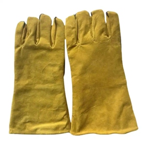 Gants de soudage de qualité supérieure certifiés CE, résistants à la chaleur et à l'abrasion, 11 oz, épais, avec manchette de sécurité pour la lutte contre les incendies et l'utilisation industrielle - Product Image 6