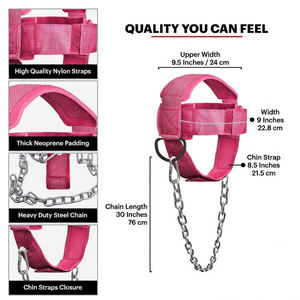 Nouvel Arrivage Harnais de Tête et de Cou Unisexe Antidérapant Réglable Longue Sangle en Polyester/Nylon avec Fermeture à Boucle Extensible et Protectrice - Product Image 4