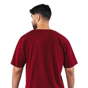 เสื้อยืดกราฟิกสีแดงสำหรับผู้ชาย ผ้าฝ้ายพรีเมียม คอกลม สไตล์ลำลองแนวสตรีทแวร์ แรงบันดาลใจจากมอเตอร์สปอร์ต - Product Image 5