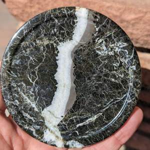 Ensemble de 6 dessous-de-verre en onyx zèbre noir, sculptés à la main, élégants, décoration de la maison, cadeau - Product Image 5