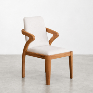 Ensemble de table et chaises de salle à manger en bois massif moderne pour 6 personnes, design contemporain de luxe, meubles pour la maison - Product Image 1
