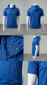 <b>Plain</b> <b>Hoodie</b> Tee Breathable Activewear for Men - Product Image 6