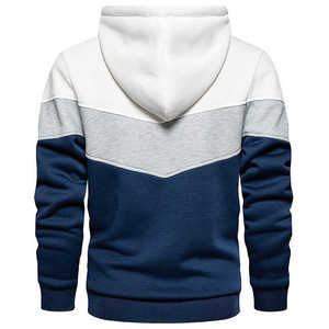 Vêtements pour hommes de haute qualité en gros, sweat à capuche personnalisé, style sport, hip-hop, hiver, 100% coton, molleton, fermeture éclair, sweat à capuche sur mesure - Product Image 2