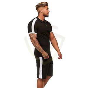 Ensembles d'été pour hommes de haute qualité, polos avec shorts, coton à séchage rapide, ensembles de polos et shorts pour hommes en vente - Product Image 2