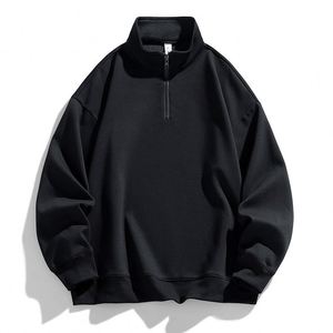 Sudadera Unisex de Alta Calidad en Poliéster y Algodón, Cuello con Cierre de Cremallera, 330g, Resistente al Viento y al Agua, con Logotipo Personalizado en la Parte Posterior del Cuello - Product Image 2