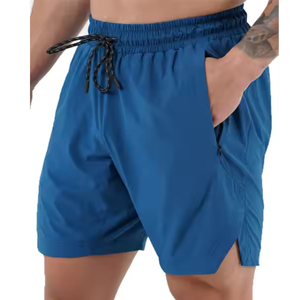 Pantalones Cortos Deportivos Personalizados para Hombre, Estilo Nuevo, 100% Poliéster, con Bolsillos con Cremallera, Corte Lateral Ajustado, Diseña tus Propios Diseños, Ropa de Entrenamiento para Hombre - Product Image 4