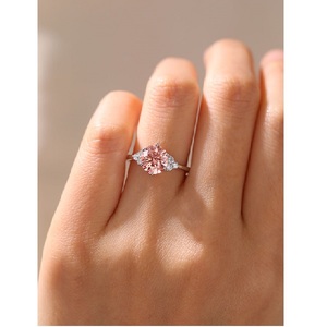 Anillos de Oro con Diamantes Redondos Brillantes de Alta Calidad, Creados en Laboratorio, Certificados por IGI, para Mujer, Oro Blanco, Amarillo y Rosa de 14K y 18K, Joyería para Bodas - Product Image 1