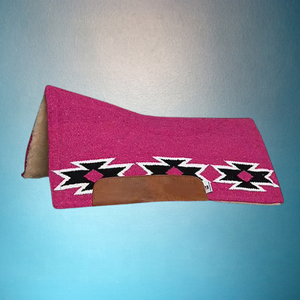 Rose foncé En Laine Occidentale Tapis De Selle - Product Image 1