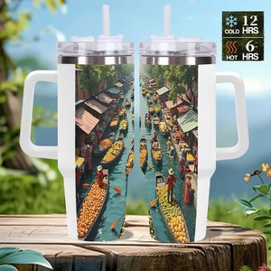 Vaso personalizado de 40 oz con pajita para el personal sanitario del hospital - Product Image 2