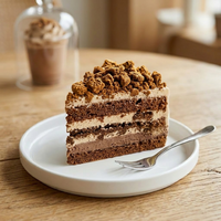 Miettes de biscuits au café de haute qualité, texture riche et croustillante, garniture polyvalente pour les glaces, les gâteaux et les boissons, approvisionnement en vrac