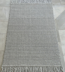 Tapis en laine tissé à la main AISHA FABS INTERLAKEN, texture épaisse, tissage plat moderne, antidérapant, durable, pour usage domestique et commercial - Product Image 5