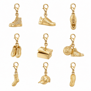 Manufacturer Metal Sneaker Jewelry Custom <b>Initial</b> Letter Shoelace Charms <b>Pendant</b> Wholesale - Product Image 5