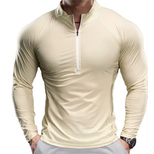 Fabricant de T-shirts de sport à compression personnalisés, vêtements d'entraînement de gym, polyester respirant, spandex, marque privée, personnalisation de la marque - Product Image 5