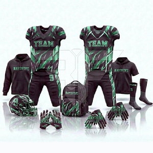 ชุดอเมริกันฟุตบอลสำหรับผู้ชายรุ่นใหม่ Combo-100% โพลีเอสเตอร์ ระบายอากาศได้ดี ซับเหงื่อ ป้องกันแบคทีเรีย ปรับแต่งได้ - Product Image 2